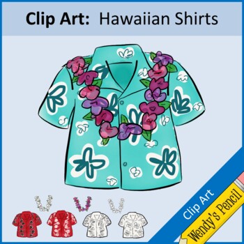 hawaiian shirt clip art by treasure coast strings tpt
