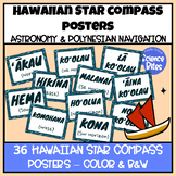 Hawaiian Star Compass Directional Posters - Astronomy and 