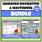 Hawaiian Star Line Maps & Compass Posters Bundle - Polynes
