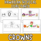 Hawaiian Tropical Luau Party Crown Crafts -Luau Headband C