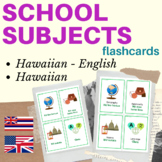 Hawaiian flashcards school subjects