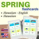 Hawaiian flashcards spring season vocabulary