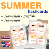 Hawaiian flashcards summer season vocabulary