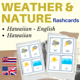 Hawaiian weather flashcards | Hawaiian nature flashcards