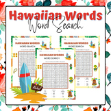 Hawaiian words Word Search | Hawaiian Luau Games | End of 