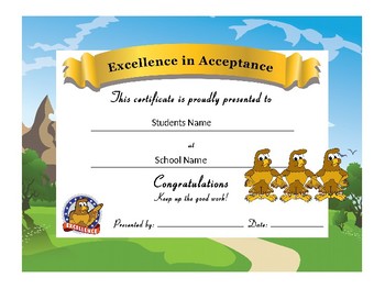 Preview of Hawk Award Certificates -Behavior