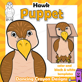 Hawk Craft Activity | Paper Bag Puppet Template