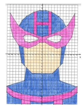 Preview of Hawkeye Coordinate Graphing Activity