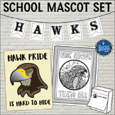Hawks School Mascot Set