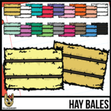 Hay Bale Colors Clip Art