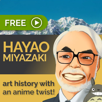 Preview of Hayao Miyazaki Educational Video - Draw & Learn Art History with an Anime Twist!