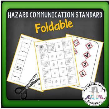 Preview of Chemical Hazard Symbols-Hazard Communication Standard Foldable