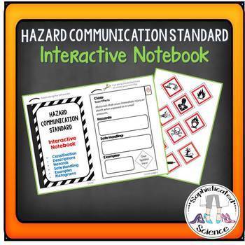 Preview of Chemical Hazard Symbols- Hazard Communication Standards Interactive Notebook