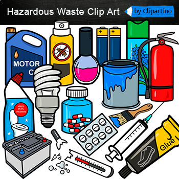 Preview of Hazardous waste Clip Art/ Hazardous Earth day Clip art commercial use
