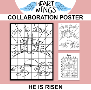 Preview of He Is Risen Collaboration Poster | Easter Activity