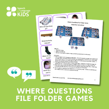 He She Game, Pronoun File Folder Game by Speech and ...