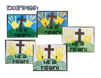 He is RISEN! Art Project by Growing Giggles | TPT