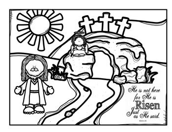 He is Risen by Jesus Coffee and Homeschool | TPT