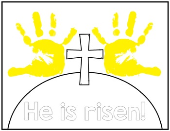 He is Risen Art Easter Template FREE NO PREP by Always Preschool