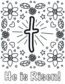 resurrection coloring page