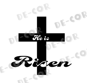 Preview of He is Risen SVG File