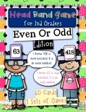 Head Band Even or Odd Game for 2nd Graders