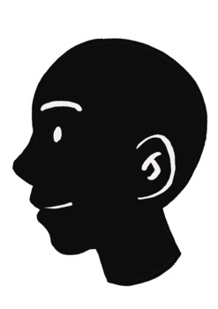 Preview of Head Profile Silhouette Image/Clip art