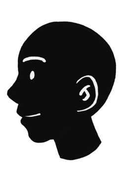 face profile silhouette clip art