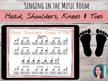 Preview of Head Shoulders Knees & Toes Song, Chords, Movement, & Composing Worksheet