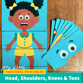 Preview of Head, Shoulders, Knees and Toes Song, Music, Body Parts, Sequence, Scramble Game