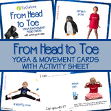 From Head to Toe Yoga & Movement Cards with Printable Activity Sheet