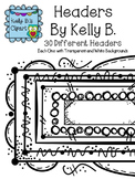 Header Borders By Kelly B.