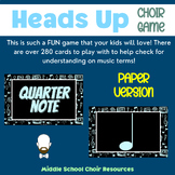 Heads Up Game - Choir Edition (Paper Version)