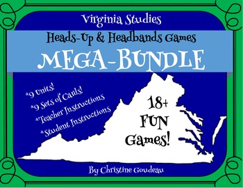 Preview of Heads Up & Headbands Virginia Studies MEGA BUNDLE - All Units!