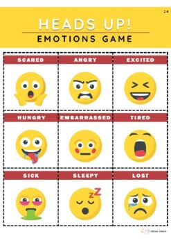 Preview of Heads up! Emotions Game
