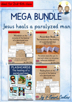 Preview of Healing of a Paralyzed Man GROWING Mega Bundle Bible Story Jesus Paralytic (BrE)