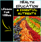 Health- 6 Essential Nutrients- Health Lesson for Middle & 