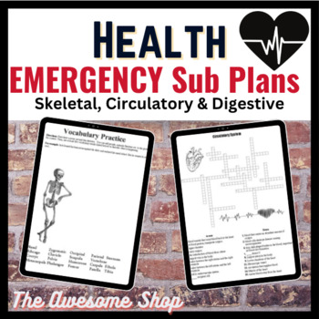 Preview of Health & Anatomy Emergency Sub Plans Pack
