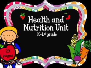 Preview of Health And Nutrition: Interactive Science Notebook K-1st Grade