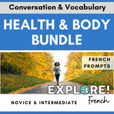 Health & Body Parts EDITABLE French Voab & Convers Bundle 
