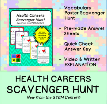 Preview of Health Care Careers Scavenger Hunt