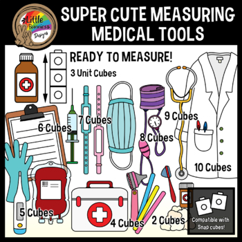 Preview of Health Care Clipart | Non Standard Measurement | Medical Tools