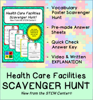 Preview of Health Care Facilities Scavenger Hunt