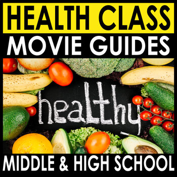 Preview of Health Class 10 Movie Guide Bundle + Answers Included - Sub Plans (30% OFF)