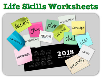 Preview of Life Skills Packet (Posters, rubrics, word searches)