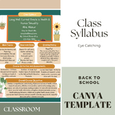 Health Class Syllabus Template- short and sweet