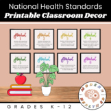 Health Classroom Decor National Health Education Standards