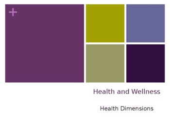 Preview of Health Dimension PowerPoint