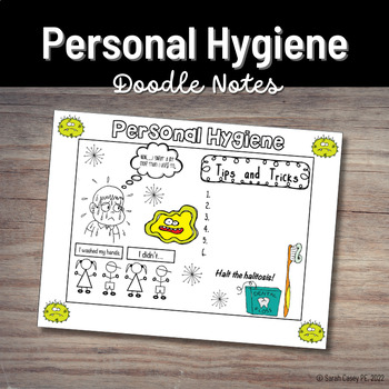 Preview of Health Doodle Notes: Personal Hygiene -  Interactive Personal Wellness Notes