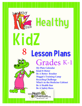 Preview of Health Education Lesson Plan Bundle Grades K-1